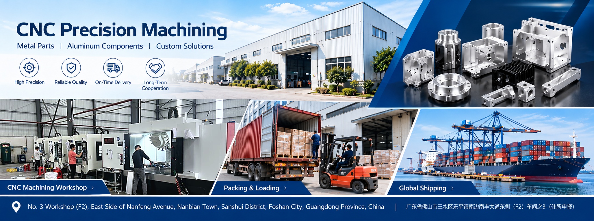 Facebook brand artwork · Promotional montage, not documentary evidence of facilities, delivered products or shipping.